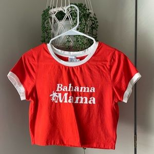 Princess Polly Bahama Mama Cropped Tee in Red